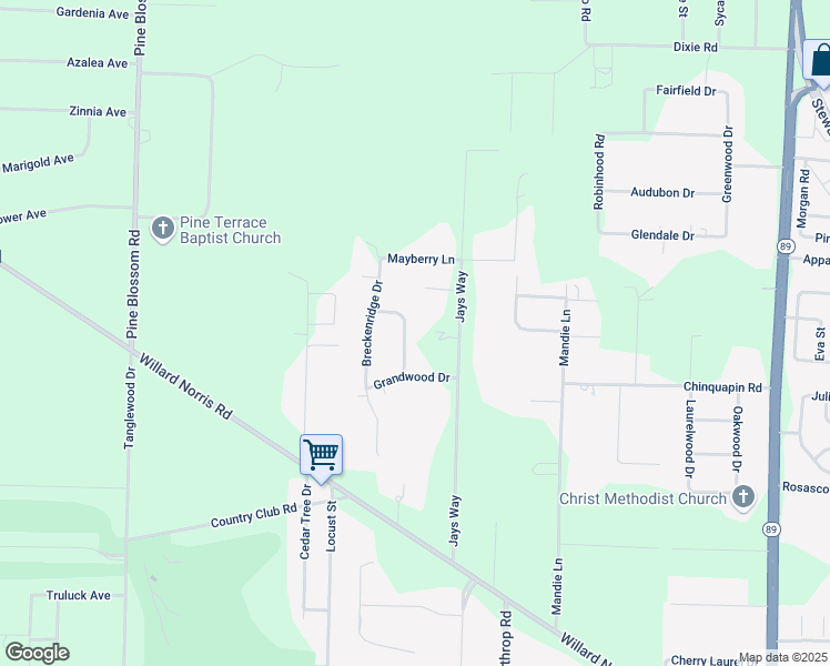 map of restaurants, bars, coffee shops, grocery stores, and more near 6072 Sunnyridge Drive in Milton