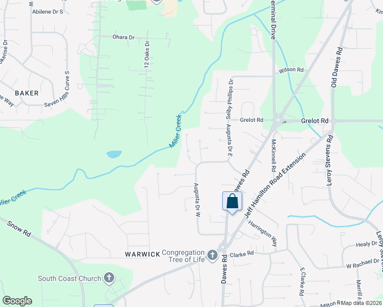 map of restaurants, bars, coffee shops, grocery stores, and more near 1549 Vassar Ct in Mobile