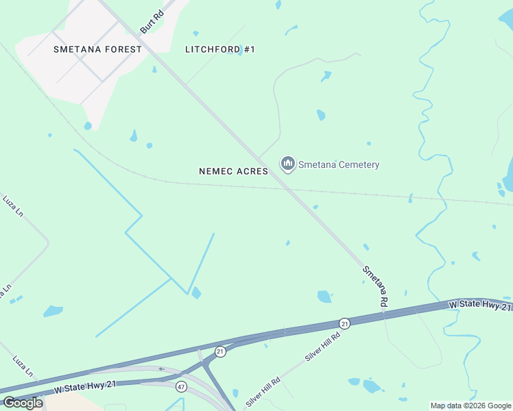 map of restaurants, bars, coffee shops, grocery stores, and more near 2361 Smetana Road in Bryan