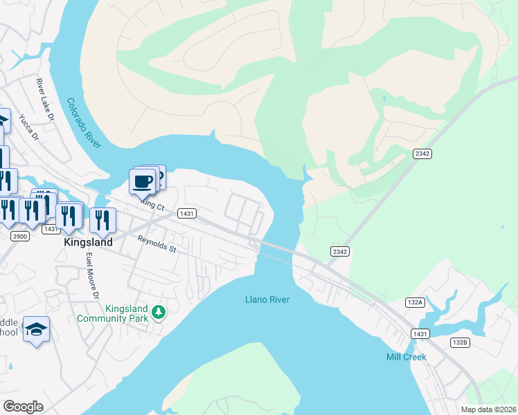 map of restaurants, bars, coffee shops, grocery stores, and more near 295 Harris in Kingsland