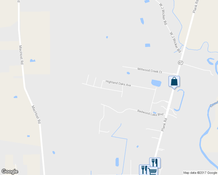 map of restaurants, bars, coffee shops, grocery stores, and more near 8965 Reserve Oak Avenue in Zachary