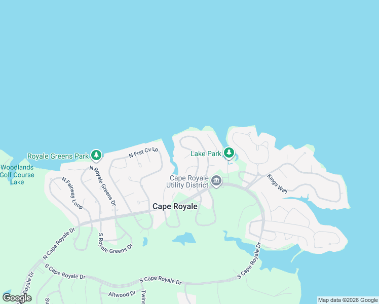 map of restaurants, bars, coffee shops, grocery stores, and more near 141 North Pine Harbour Drive in Coldspring