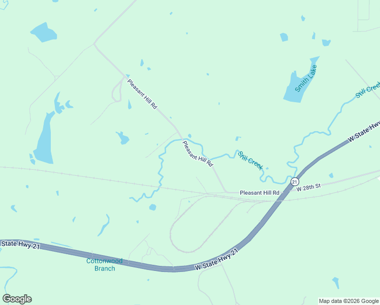 map of restaurants, bars, coffee shops, grocery stores, and more near 1155 Pleasant Hill Road in Bryan