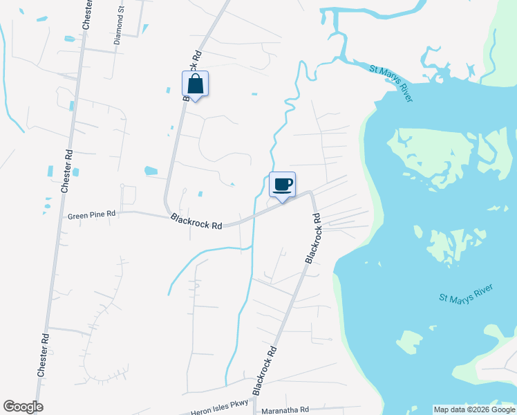 map of restaurants, bars, coffee shops, grocery stores, and more near 96019 Reilly Court in Yulee