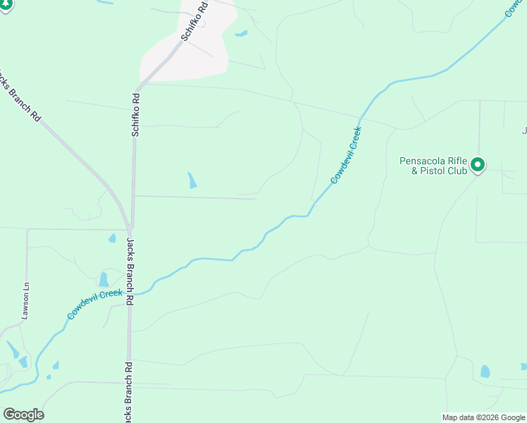 map of restaurants, bars, coffee shops, grocery stores, and more near 1401 Country Hills Drive in Escambia County