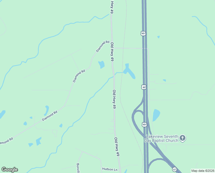 map of restaurants, bars, coffee shops, grocery stores, and more near 25477 Old Highway 49 in Saucier