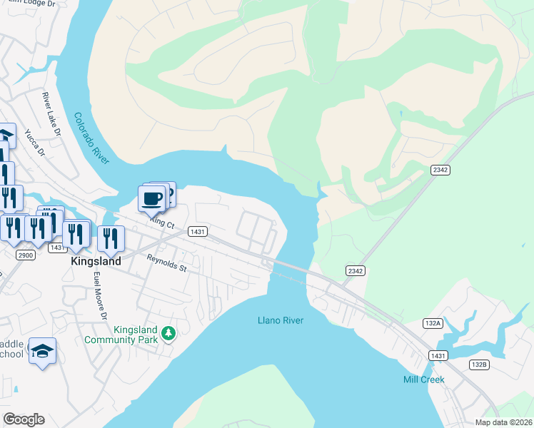 map of restaurants, bars, coffee shops, grocery stores, and more near 295 Harris in Kingsland