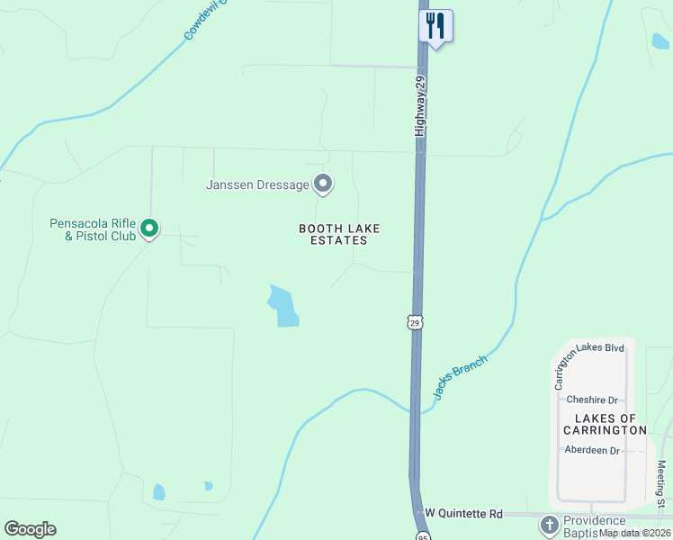 map of restaurants, bars, coffee shops, grocery stores, and more near 3301 Bopeg Rd in Cantonment