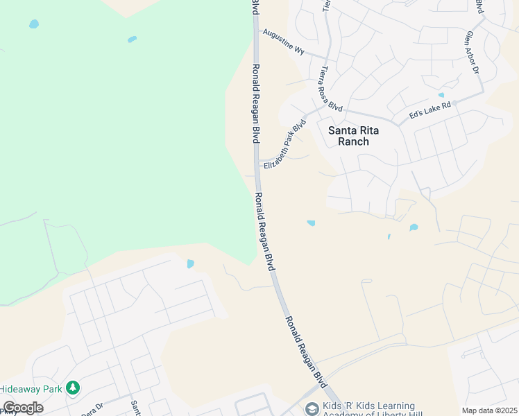 map of restaurants, bars, coffee shops, grocery stores, and more near 14801 Ronald West Reagan Boulevard in Georgetown