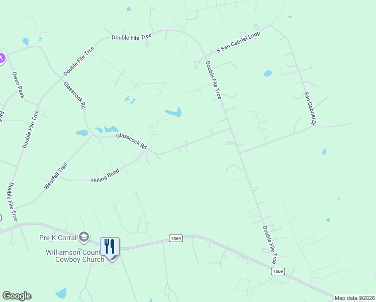 map of restaurants, bars, coffee shops, grocery stores, and more near 305 Glasscock Road in Liberty Hill