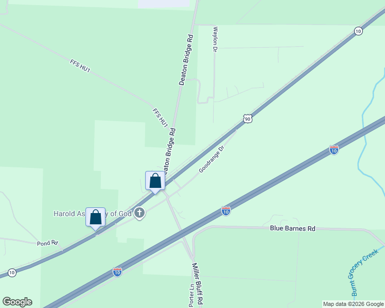map of restaurants, bars, coffee shops, grocery stores, and more near 10598 Kansas Avenue in Milton