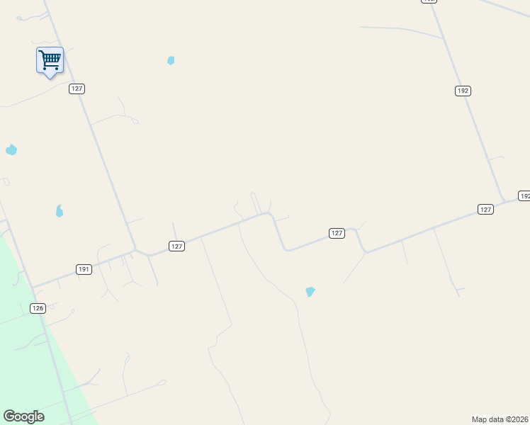 map of restaurants, bars, coffee shops, grocery stores, and more near County Road 127 in Georgetown