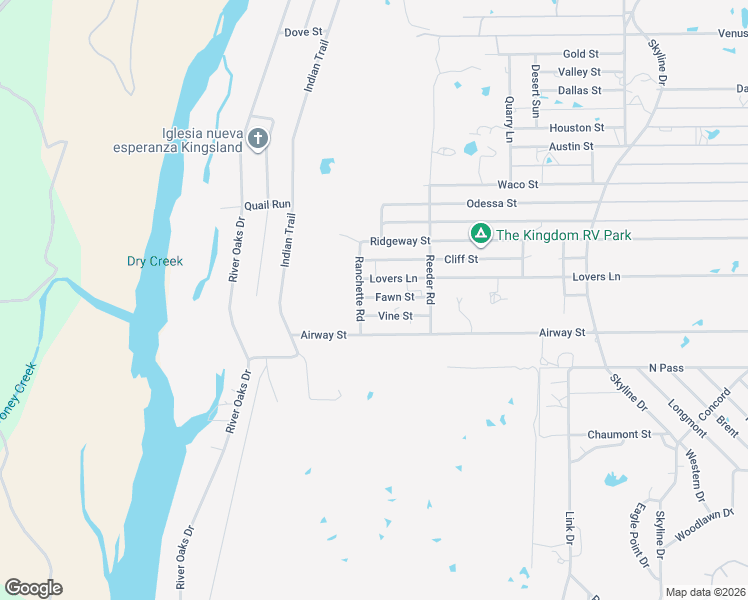 map of restaurants, bars, coffee shops, grocery stores, and more near 703 Roselea in Llano