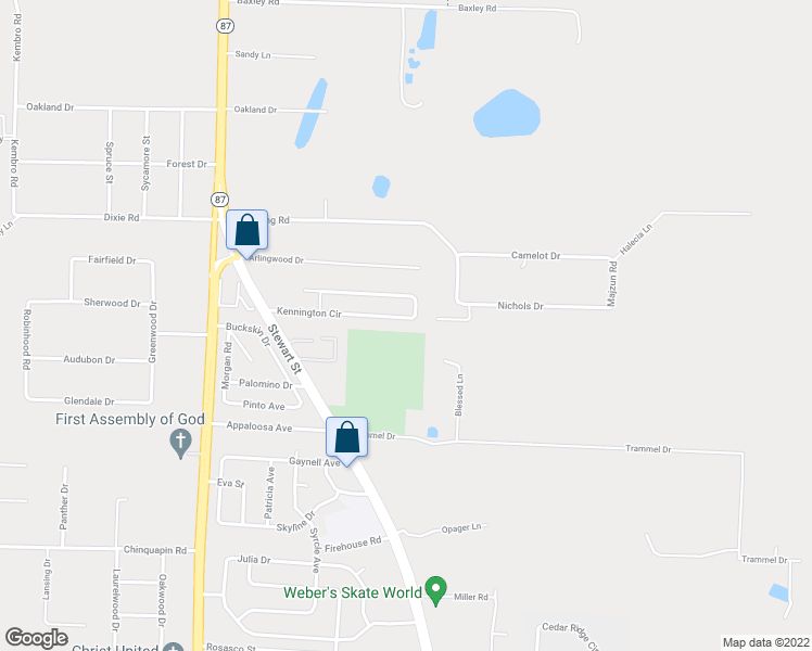 map of restaurants, bars, coffee shops, grocery stores, and more near 6511 Kennington Circle in Milton
