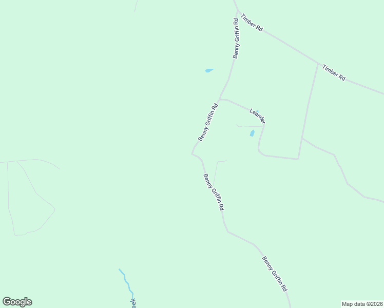 map of restaurants, bars, coffee shops, grocery stores, and more near Benny Griffin Road in Polk County