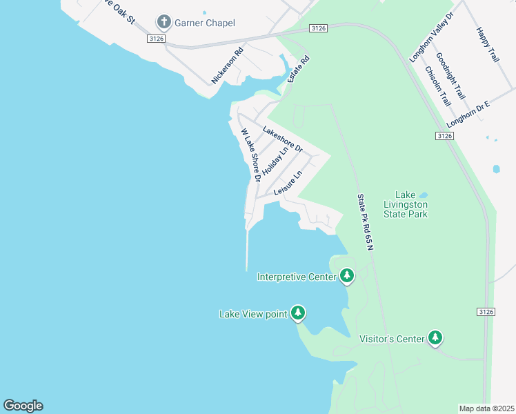 map of restaurants, bars, coffee shops, grocery stores, and more near 507 West Lake Shore Drive in Livingston