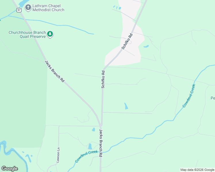 map of restaurants, bars, coffee shops, grocery stores, and more near 3282 Schifko Road in Escambia