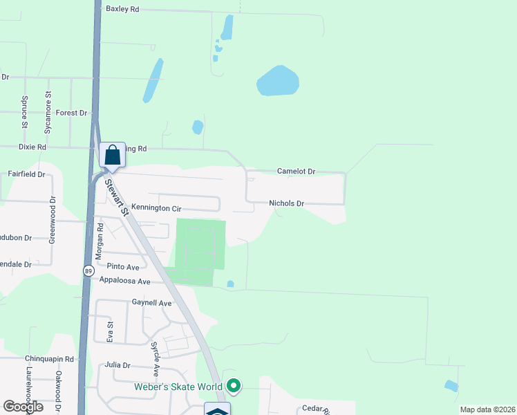map of restaurants, bars, coffee shops, grocery stores, and more near 6649 Nichols Drive in Milton