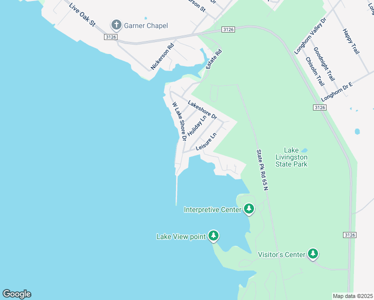 map of restaurants, bars, coffee shops, grocery stores, and more near 507 West Lake Shore Drive in Livingston