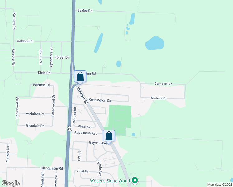 map of restaurants, bars, coffee shops, grocery stores, and more near 6553 Kennington Circle in Milton