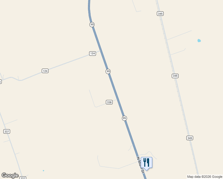 map of restaurants, bars, coffee shops, grocery stores, and more near 1401 North Main Street in Granger