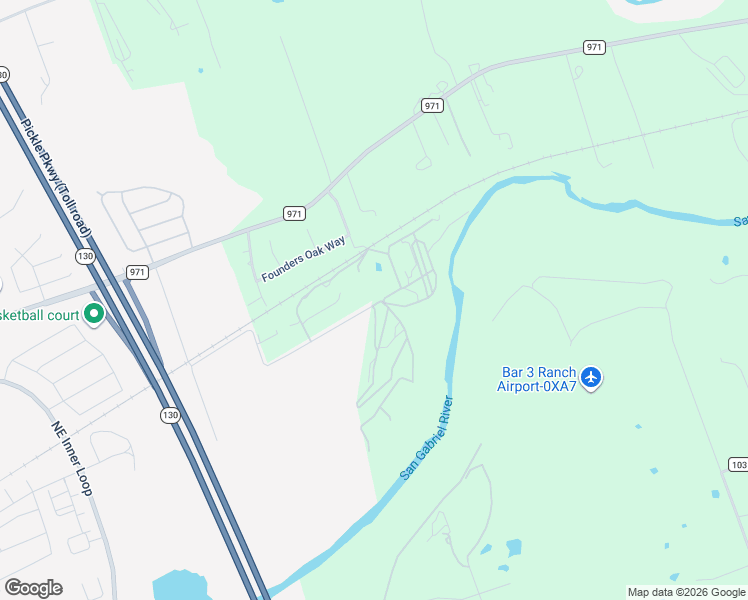 map of restaurants, bars, coffee shops, grocery stores, and more near 40001 Heritage Hollow in Georgetown