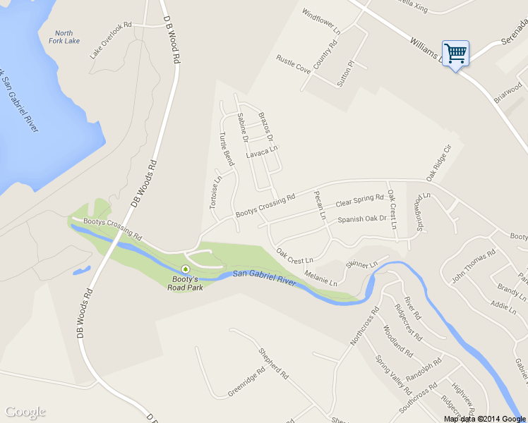 map of restaurants, bars, coffee shops, grocery stores, and more near 804 Oak Crest Lane in Georgetown