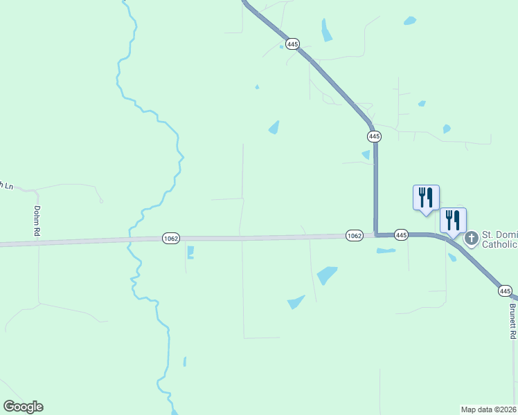 map of restaurants, bars, coffee shops, grocery stores, and more near 56056 J Bankston Road in Loranger