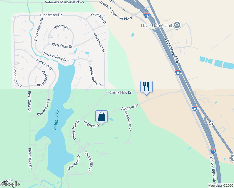 map of restaurants, bars, coffee shops, grocery stores, and more near 478 Cherry Hills Drive in Huntsville