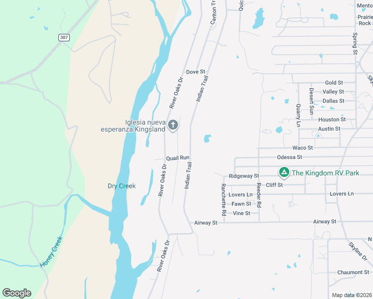 map of restaurants, bars, coffee shops, grocery stores, and more near 2200 Indian Trail in Kingsland