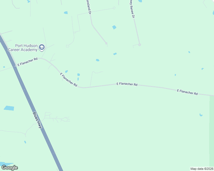 map of restaurants, bars, coffee shops, grocery stores, and more near 561 East Flonacher Road in Zachary