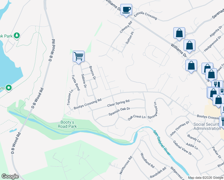 map of restaurants, bars, coffee shops, grocery stores, and more near 821 Desaix Drive in Andice