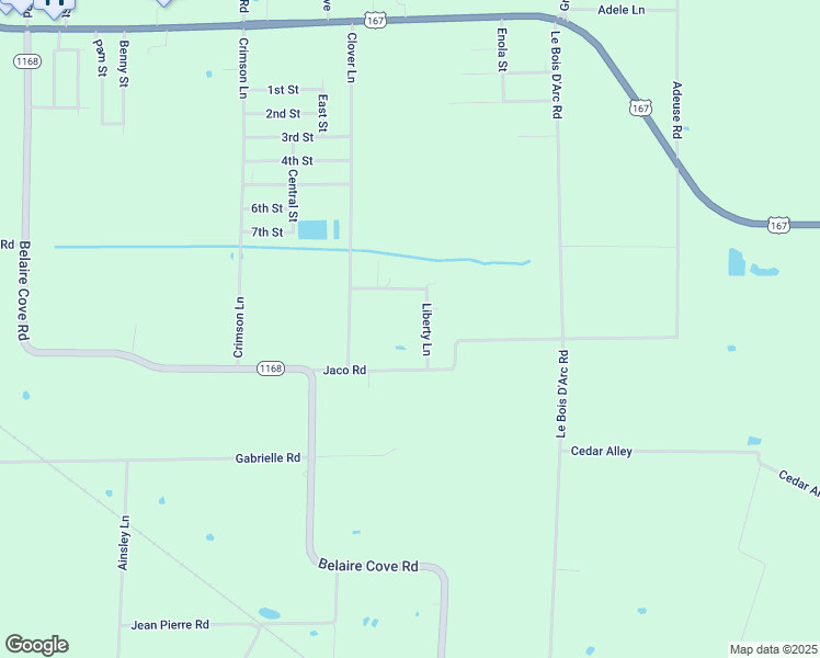 map of restaurants, bars, coffee shops, grocery stores, and more near 805 Alton Locks Street in Ville Platte