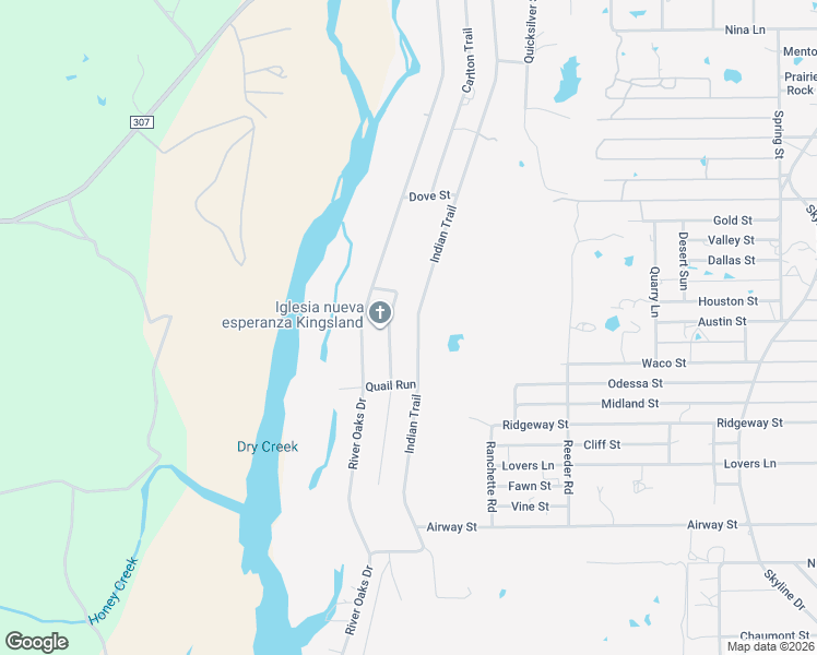 map of restaurants, bars, coffee shops, grocery stores, and more near 2384 Indian Trail in Kingsland