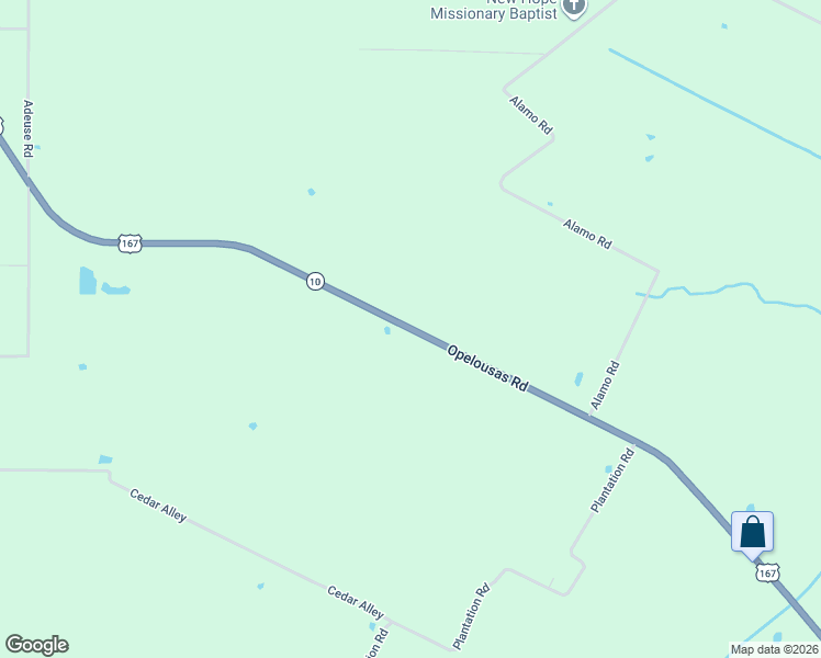 map of restaurants, bars, coffee shops, grocery stores, and more near 3798 East Main Street in Ville Platte