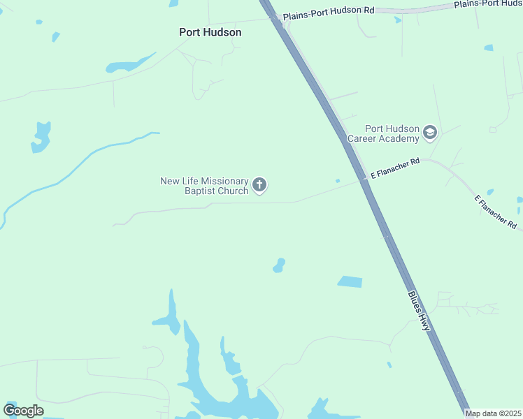 map of restaurants, bars, coffee shops, grocery stores, and more near 280 West Flanacher Road in Zachary