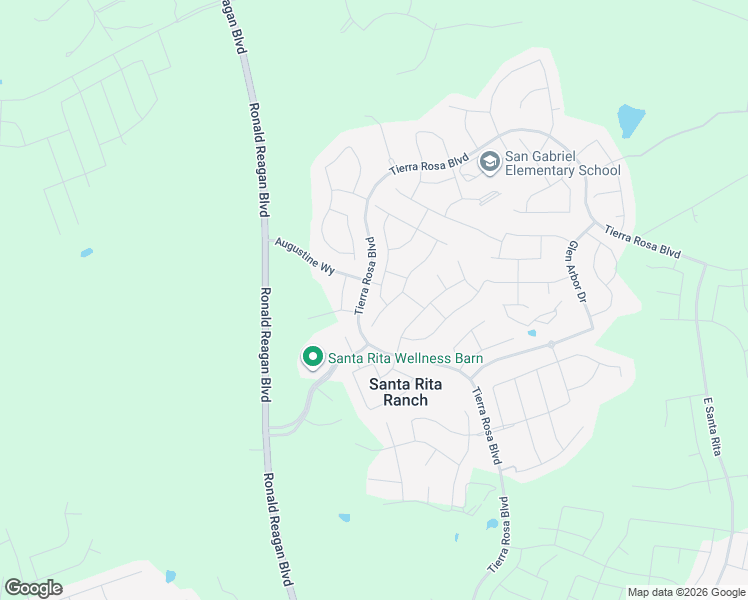 map of restaurants, bars, coffee shops, grocery stores, and more near 105 Pendent Drive in Liberty Hill