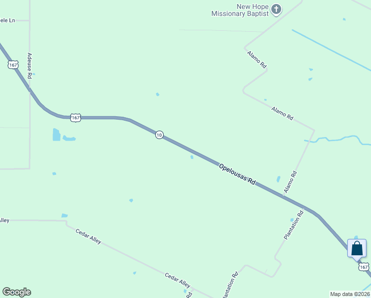 map of restaurants, bars, coffee shops, grocery stores, and more near 3798 East Main Street in Ville Platte