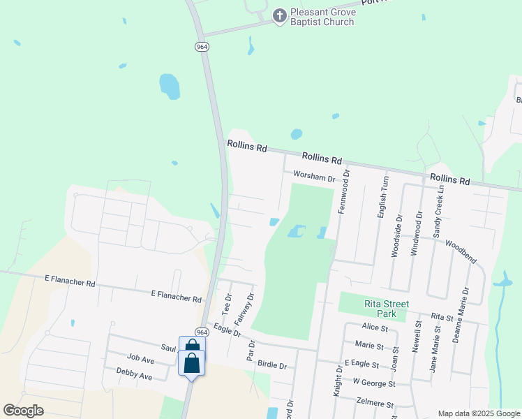 map of restaurants, bars, coffee shops, grocery stores, and more near 1149 Willow Creek Drive in Zachary