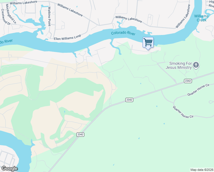 map of restaurants, bars, coffee shops, grocery stores, and more near 104 Deep Woods Drive in Kingsland