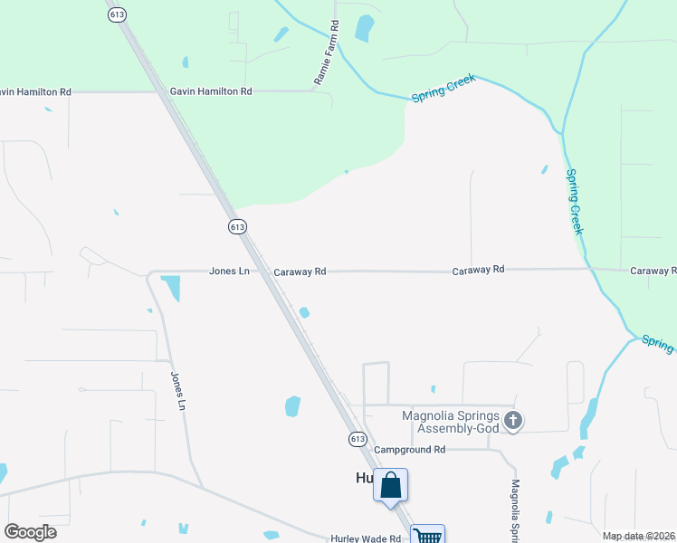 map of restaurants, bars, coffee shops, grocery stores, and more near 7000 Caraway Road in Moss Point