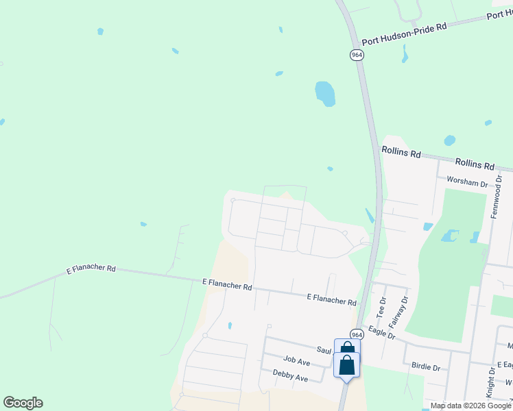 map of restaurants, bars, coffee shops, grocery stores, and more near 21368 West Grove Drive in Zachary