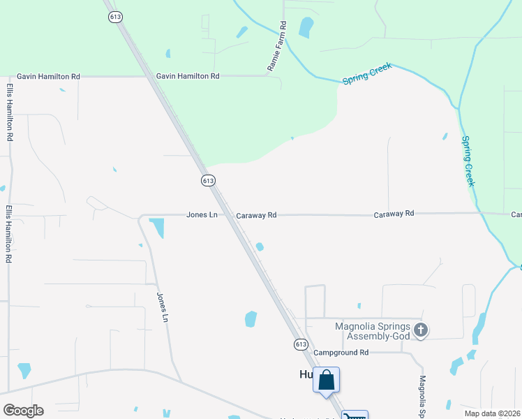 map of restaurants, bars, coffee shops, grocery stores, and more near 6608 Caraway Road in Moss Point