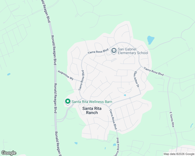map of restaurants, bars, coffee shops, grocery stores, and more near 424 Miracle Rose Way in Liberty Hill