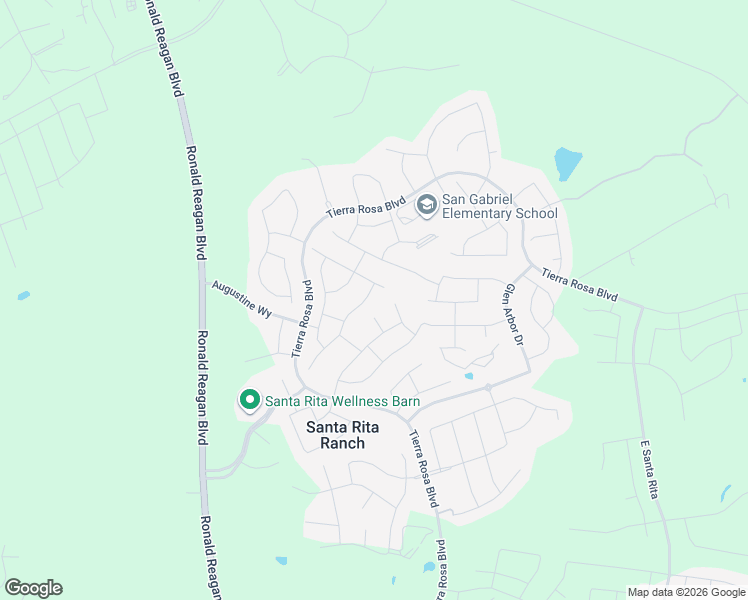 map of restaurants, bars, coffee shops, grocery stores, and more near 424 Miracle Rose Way in Liberty Hill