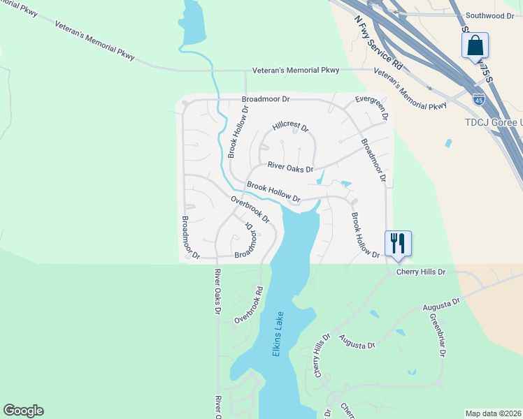 map of restaurants, bars, coffee shops, grocery stores, and more near 808 Overbrook Dr in Huntsville