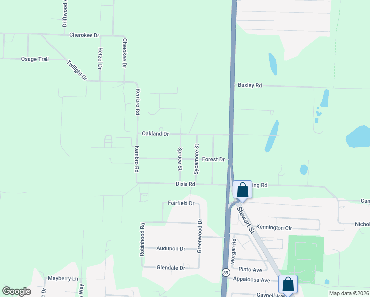 map of restaurants, bars, coffee shops, grocery stores, and more near 6432 Spruce Street in Milton