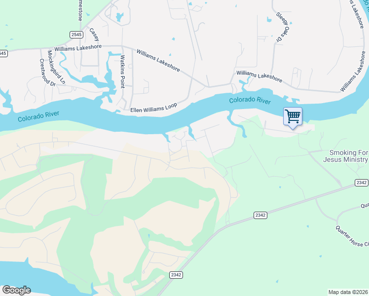 map of restaurants, bars, coffee shops, grocery stores, and more near 200 Archview Lane in Kingsland