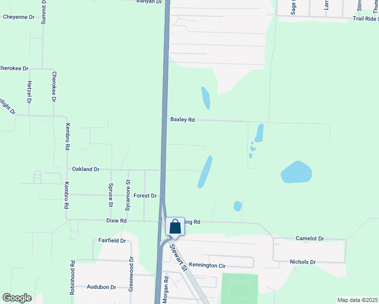 map of restaurants, bars, coffee shops, grocery stores, and more near 6430 Sandy Lane in Milton