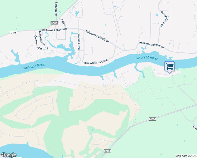map of restaurants, bars, coffee shops, grocery stores, and more near 511 Legends Parkway in Kingsland